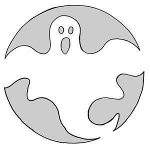 Ghost Stencil 1 for Carvable White Pumpkins | Halloween pumpkin stencils, Halloween pumpkin ...