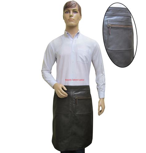 Leather Apron Bar Restaurant Bistro Style with Pockets | Leather apron, Bistro style, Style