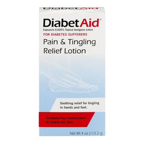 Diabetaid Diabetes Pain & Tingle Relief Lotion, 4 fl oz. - Walmart.com ...