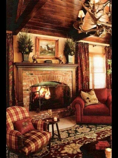 Hunting Lodge: 30+ Inspiring Lodge Living Room Décor Ideas. #hunting # ...