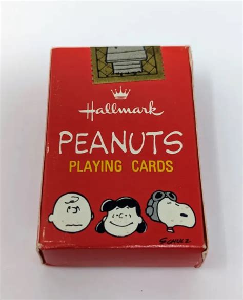 VINTAGE MINI HALLMARK Peanuts Snoopy Referee Playing Cards Deck Rare Sealed Box $29.50 - PicClick