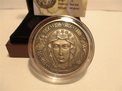 Burkina Faso 2015 “Mary Mother of God” Antique Finish, 1 oz Silver - El Dorado Coins Edelmetalle