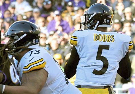 Josh Dobbs surprises with first career pass and completion | Pittsburgh ...