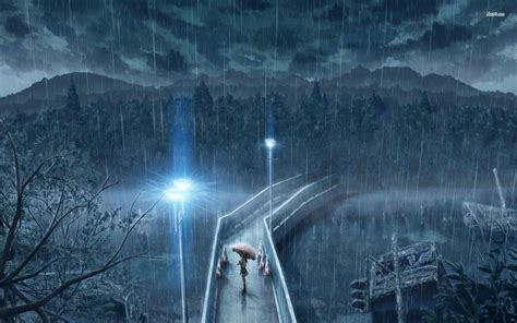 Anime Rain Scenery Wallpapers - Top Free Anime Rain Scenery Backgrounds - WallpaperAccess