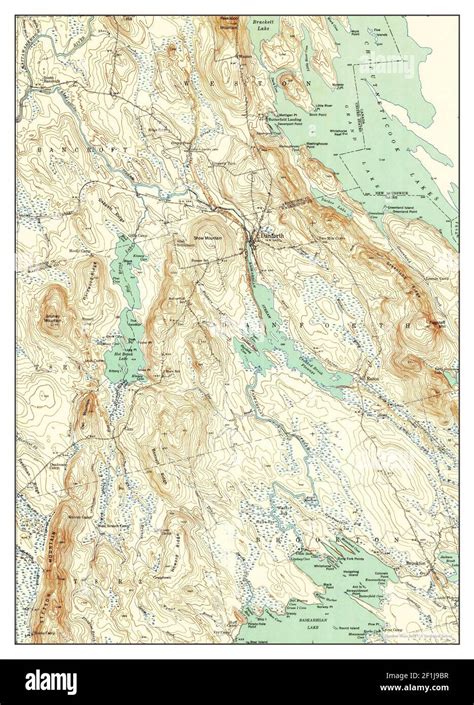 Danforth, Maine, map 1940, 1:62500, United States of America by ...