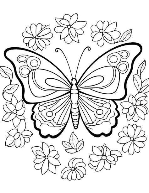 50 Butterfly Coloring Pages: Free Printable Sheets