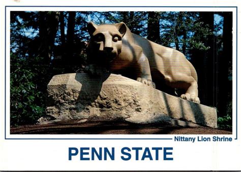 Pennsylvania State College Nittany Lion Shrine Penn State University ...