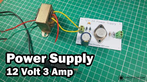 How to make 12 Volt 3 Ampere Power Supply - DIY