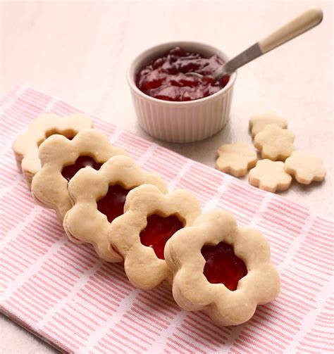 Jam Sandwich Cookies are butter cookies filled with jam