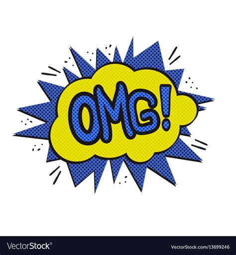 Omg logo pap art Royalty Free Vector Image - VectorStock