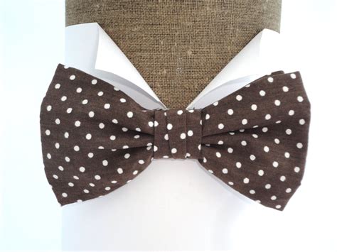 Bow Ties. Men's Bow Ties. Bow Ties For Men. Brown and white spot pre ...