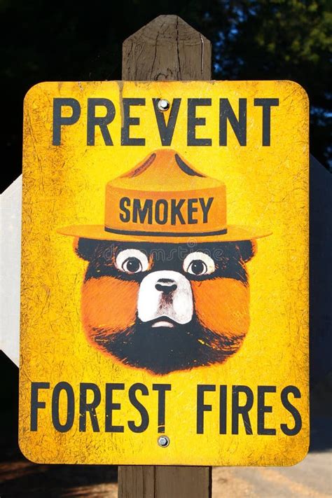 Prevent Forest Fires Sign Editorial Stock Photo - Image: 25666693