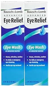 Amazon.com: Bausch & Lomb Advanced Eye Relief Eye Wash-4 oz, 2 pack ...