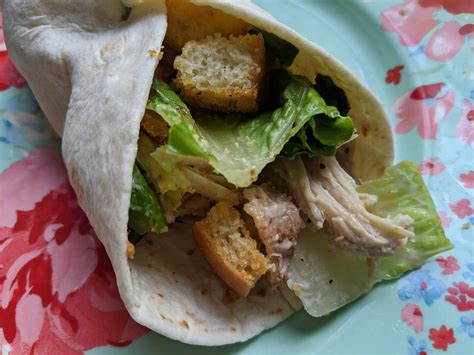 Chicken Caesar Salad Wraps for #LunchInspiration