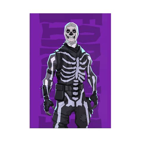 Fortnite Skull Trooper - Acrylic Wall Art Poster Print — Local Print Shop