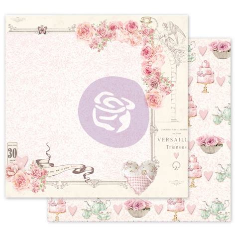 With Love Collection 12×12 Sheet – Carry Me In Your Heart – 1 sheet w/ foil details – Prima ...