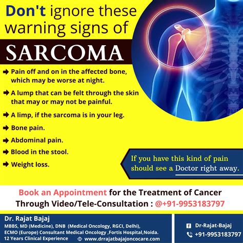 Dr. Rajat Bajaj Oncologist: Don't Ignore These Warning Signs of Sarcoma