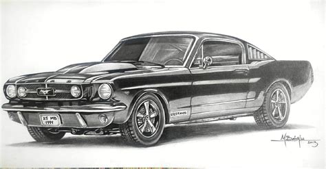 Ford Mustang 1967 Drawing