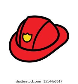 Cartoon Firefighter Helmet Vector Illustration Stock Vector (Royalty ...