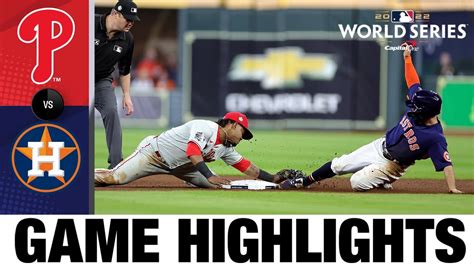 Phillies vs. Astros World Series Game 2 Highlights (10/29/22) | MLB ...