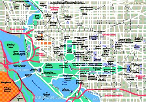 Map Of Downtown Washington Dc Printable - Printable Maps