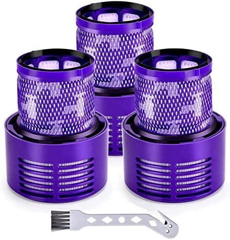 3 Pack Replacement Post Filters for Dyson V10 Cyclone Series, V10 Absolute, V10 Animal, V10 ...