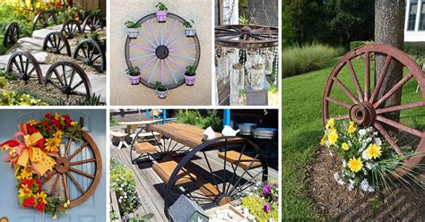 16 Magnificent Ways to Use Old Wagon Wheels In Your Garden - The ART in ...