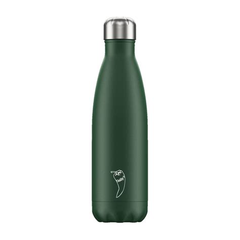 Image of Branded Chilly's Bottle Matte Green 500ml, Official Chilly's Bottles | Bottle, Shatter ...