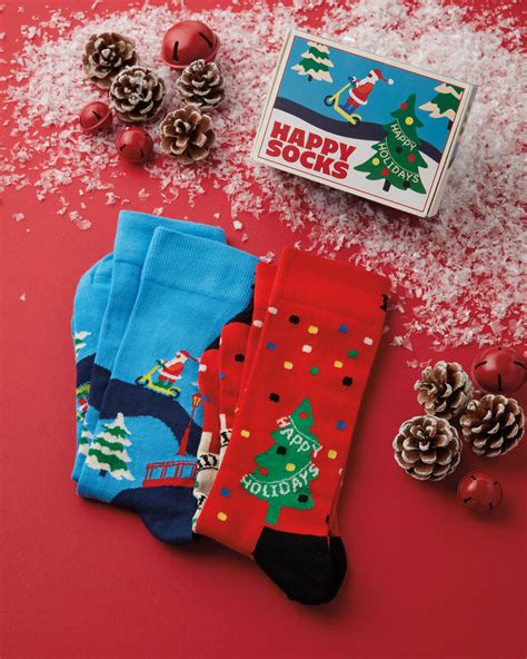 2-Pack Postcard Holiday Socks Gift Set