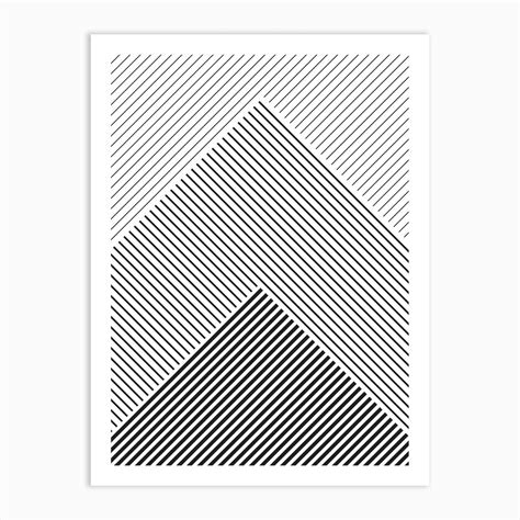 Diagonal Lines Art Print | Elements of art line, Line design pattern ...