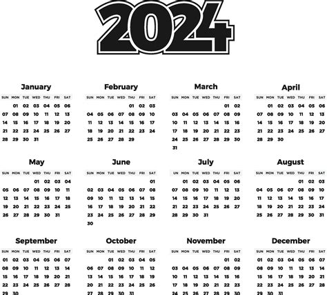 Free 2024 Calendar Template - Image to u