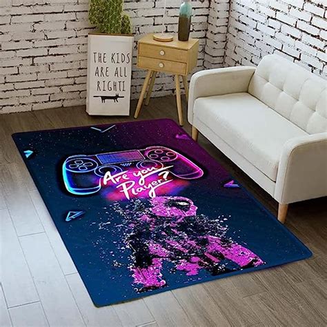 Amazon.com: Gaming Rugs for Gaming Room - Gaming Rug for Boys Room ...