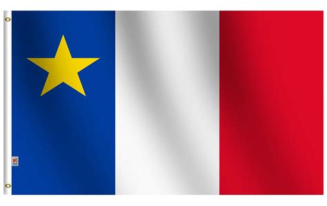 Acadian Flag Coloring Page