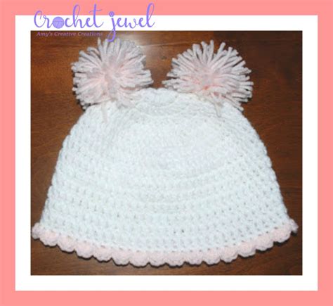 Amy's Crochet Creative Creations: Crochet Pom Hat Pattern