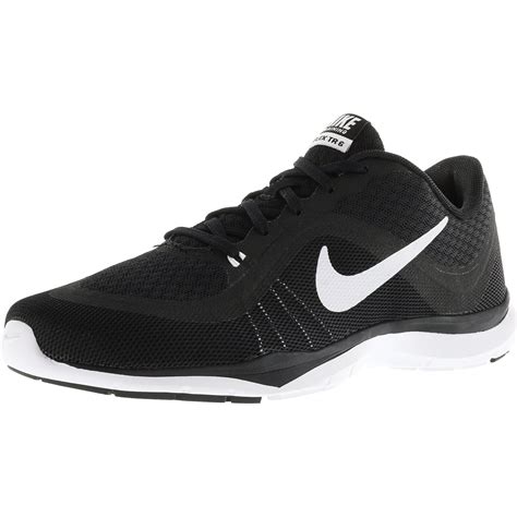 Nike - Nike Women's Flex Trainer 6 Black / White Ankle-High Mesh ...