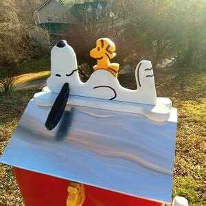 Snoopy Designed Mailbox/ Possibilities for This Theme to Be Designed as a Birdhouse Also If ...