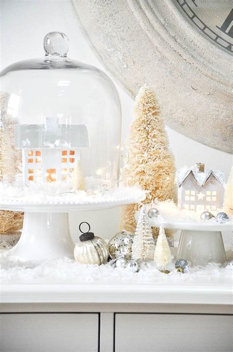 SNOWY WHITE CHRISTMAS VILLAGE DISPLAY - StoneGable