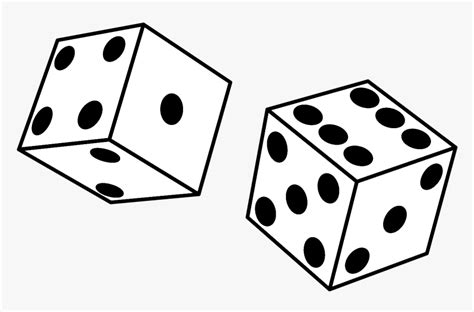 Clip Art Board Game Clipart Black And White - Dice Black And White, HD ...