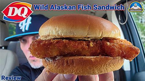 Dairy Queen® Wild Alaskan Fish Sandwich Review! 🐟🥪 | 2023 Fast Food ...