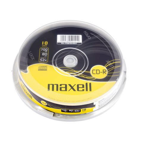 CD-R 80 10 Pack Spindle - Maxell