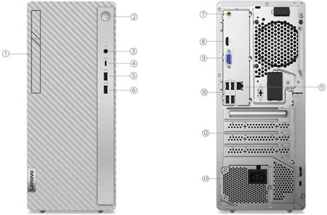 Lenovo PC IdeaCentre 5 14IAB7 Desktop Computer, Intel Core i3-12100 Processor, 8GB DDR4 RAM, 1TB ...