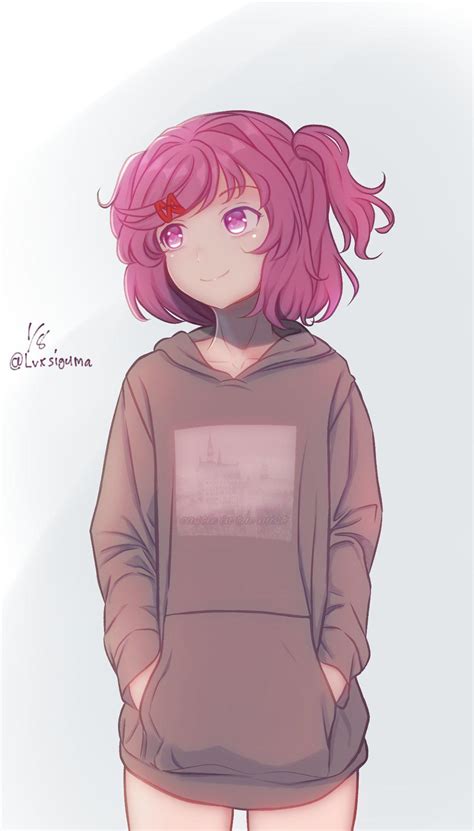 Natsuki in a hoodie!~~~ : r/JustNatsuki