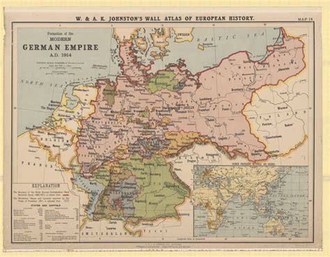 German Empire Map 1914