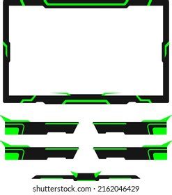 Live Stream Overlay Gaming Interface Border Stock Vector (Royalty Free ...