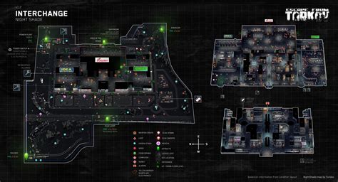 Escape from Tarkov: Interchange Map Stash & Extracts guide