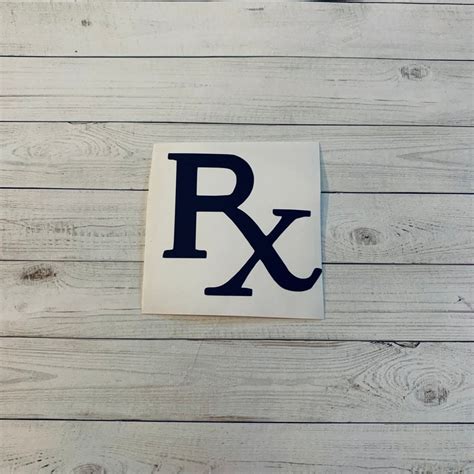 RX Decal Rx Vinyl Decal RX Sticker Medicine Decal Doctor Decal Hospital ...