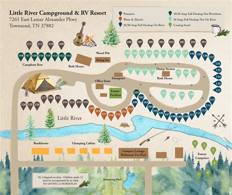 Map & Directions | Little River Campground and RV Resort