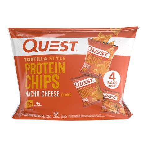 Quest Nutrition Quest Tortilla Style Protein Chips - Nacho Cheese ...