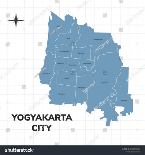 Yogyakarta City Map Illustration Map Cities Stock Vector (Royalty Free) 2288507117 | Shutterstock