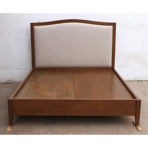 Upholstered Platform Bed with Wood Frame – Mortise & Tenon